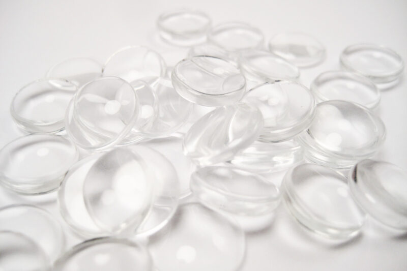 Glas Cabochons 12mm rund