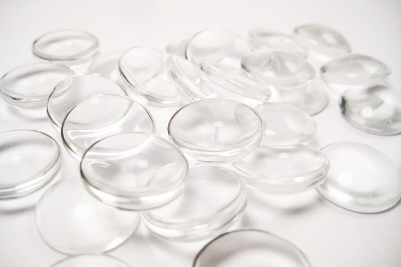 Glas Cabochons 16mm rund