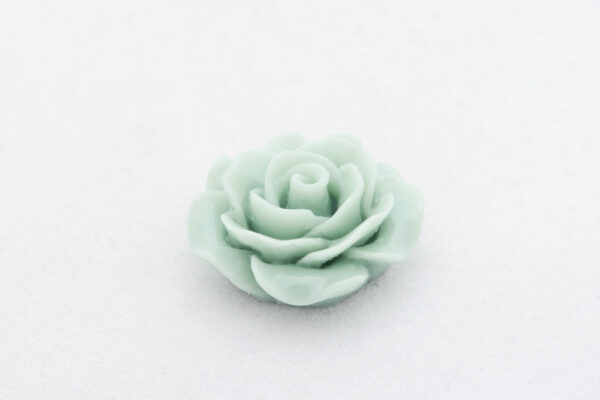 Rose aus Kunstharz Mint, 20mm