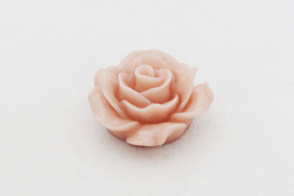 Rose aus Kunstharz Karamell, 20mm