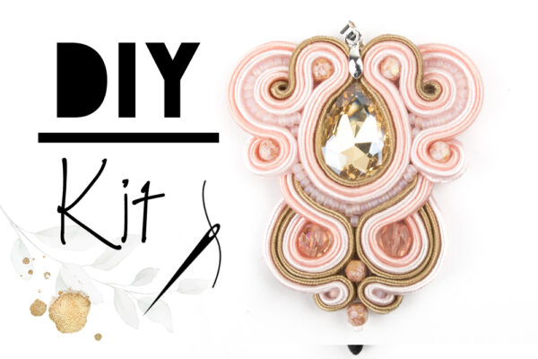 DIY Soutache-Kit (rosa-beige)