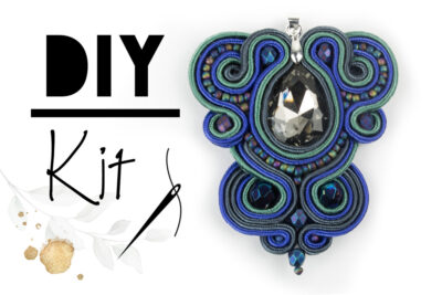 DIY Soutache-Kit (navy-smaragd)