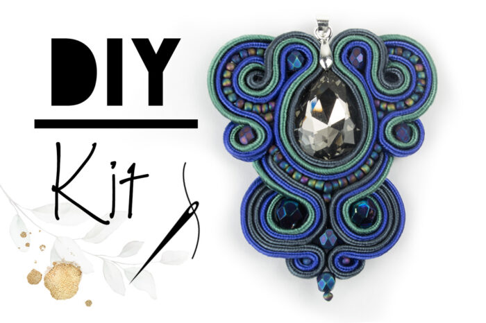 DIY Soutache-Kit (navy-smaragd)