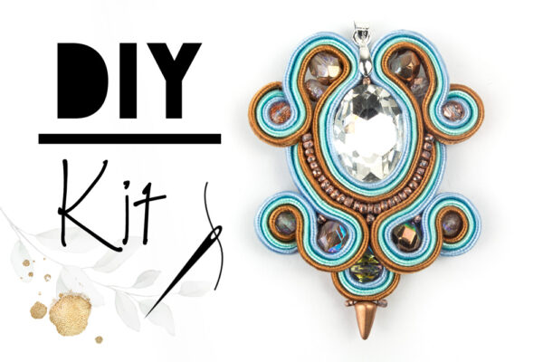 DIY Soutache-Kit (kupfer-türkis)