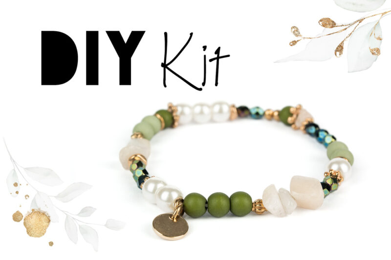 DIY Kit Armband Olive Blush