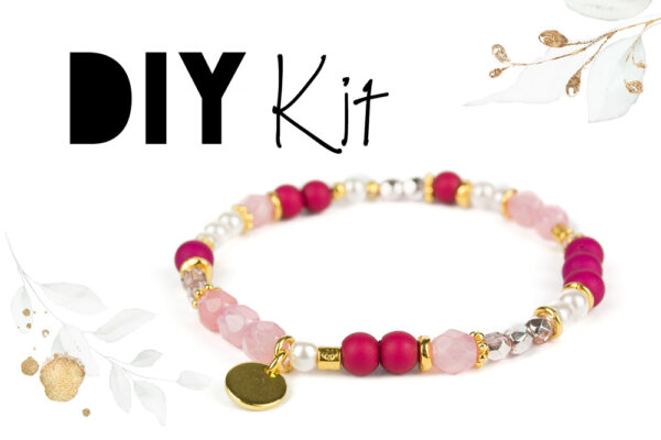 DIY Kit Armband Watermelon Pink