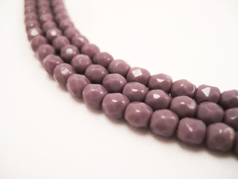 Glasperlen 4mm Violett – Bild 2