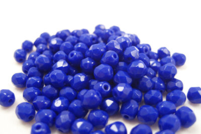 Glasperlen 4mm Blau