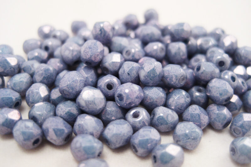 Glasperlen 4mm Jeansblau