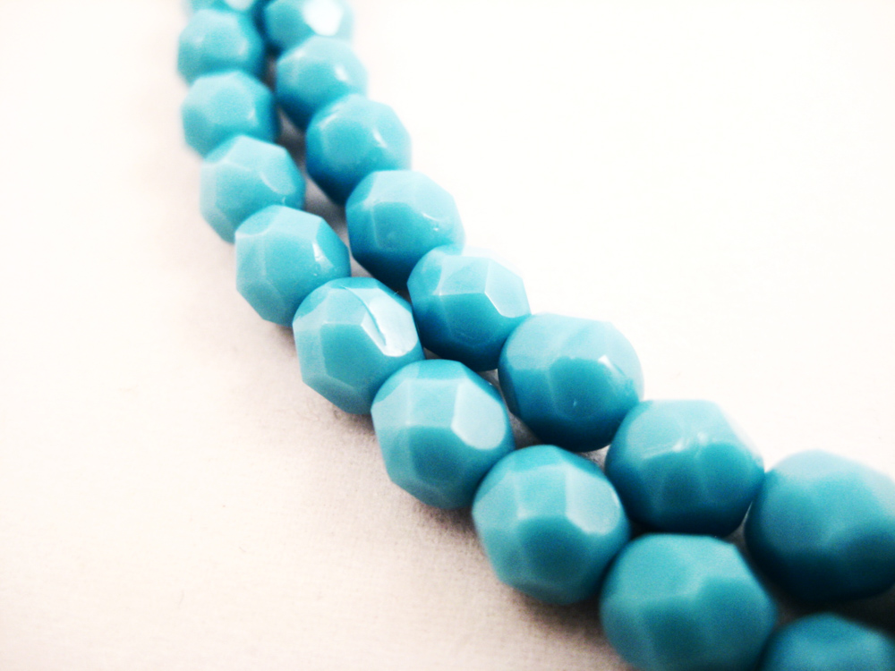 Glasperlen 6mm Hellblau – Bild 2