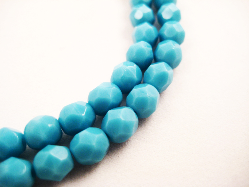 Glasperlen 6mm Hellblau – Bild 3