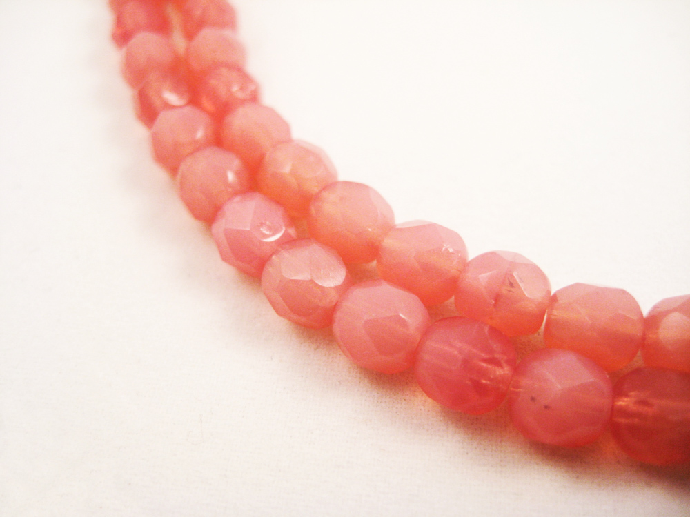 Glasperlen 6mm Dunkelrosa – Bild 2