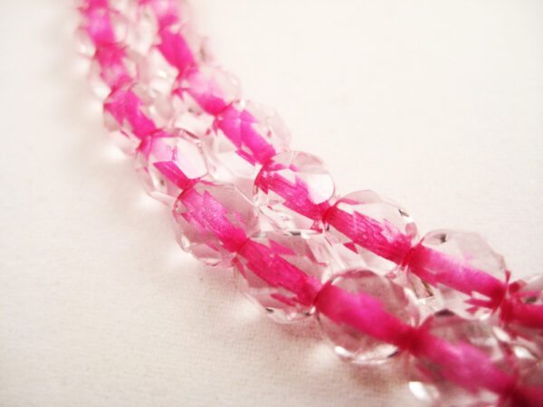 Glasperlen 6mm Transparent-Pink – Bild 2