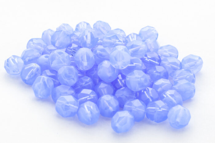 Glasperlen 6mm Himmelblau
