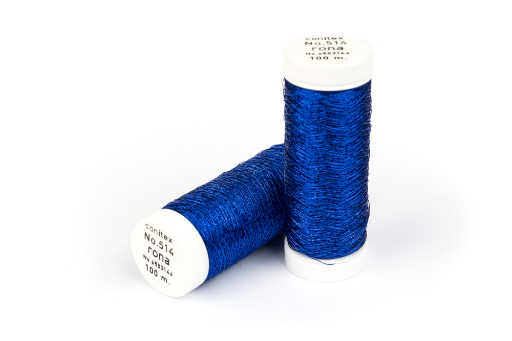Nähgarn Blue Metallic 100m