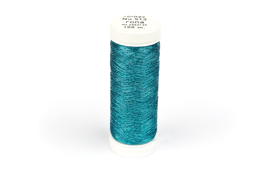 Nähgarn Turquoise Metallic 100m – Bild 2