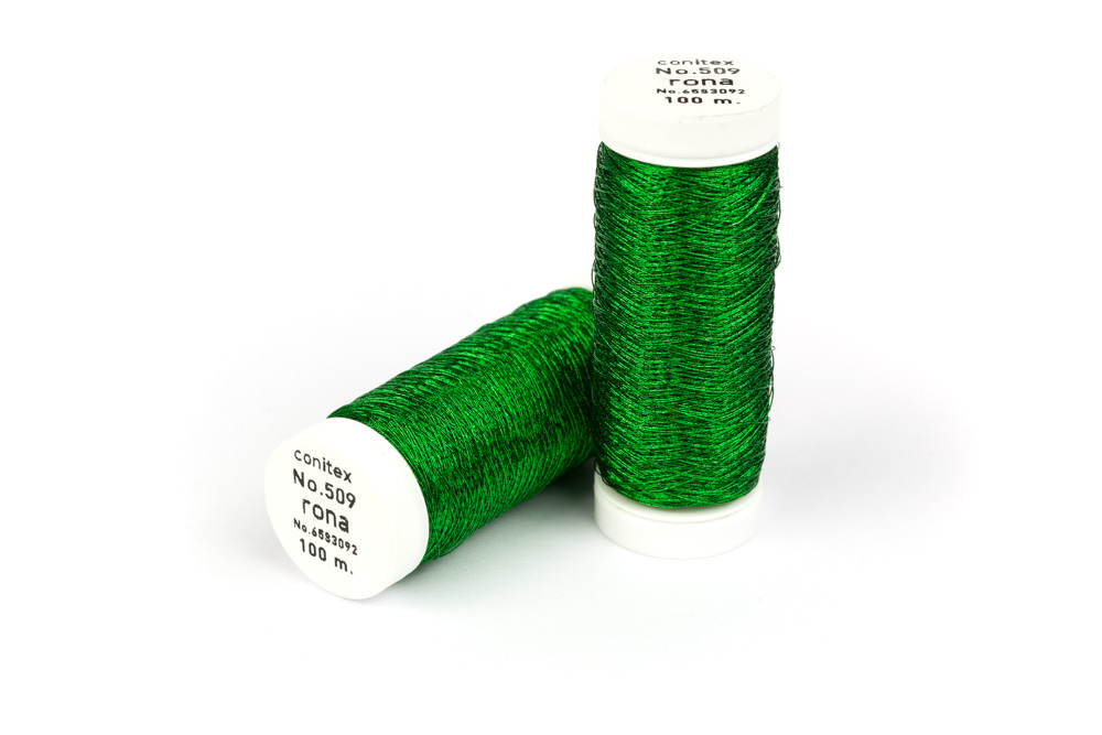 Nähgarn Green Metallic 100m