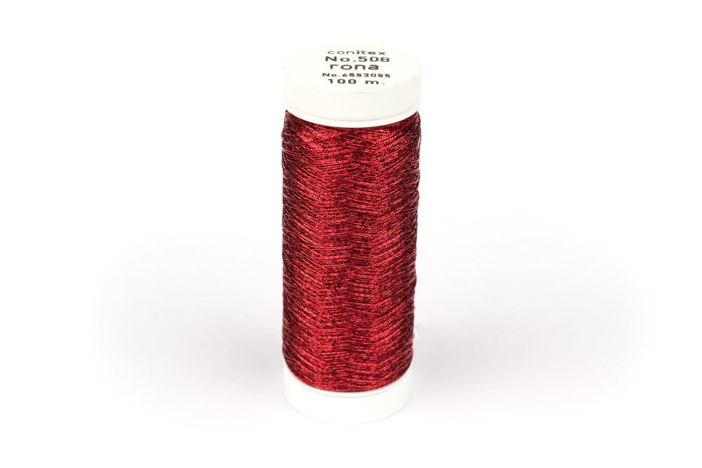 Nähgarn Red Metallic 100m – Bild 2