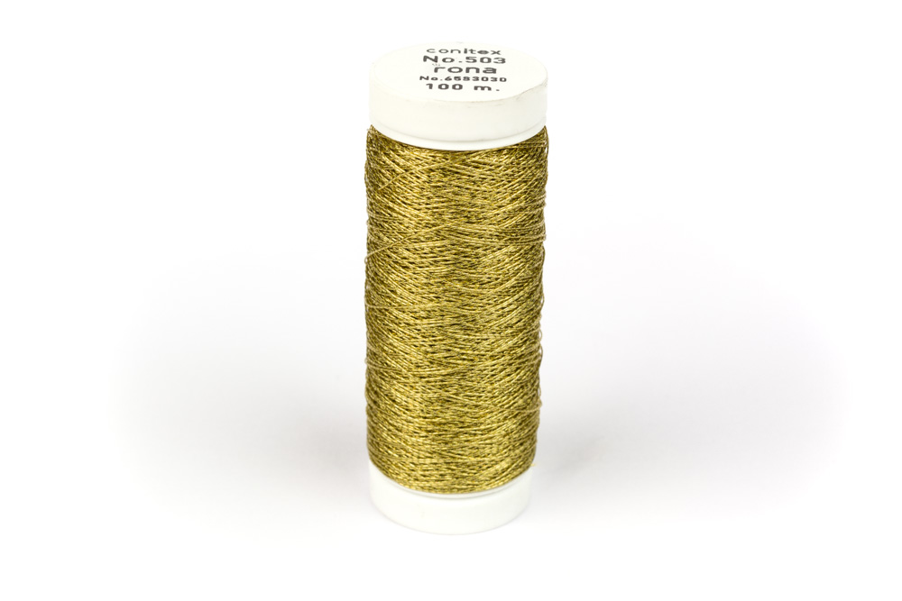 Nähgarn Yellow Metallic 100m – Bild 2