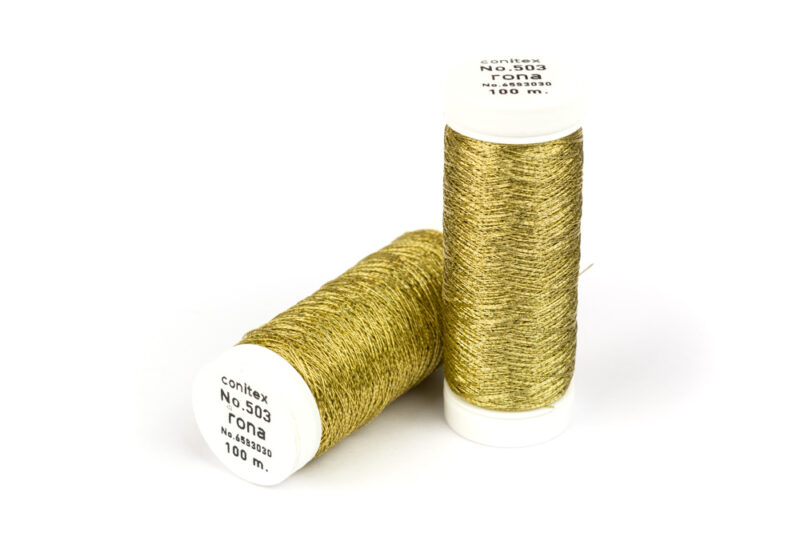 Nähgarn Yellow Metallic 100m