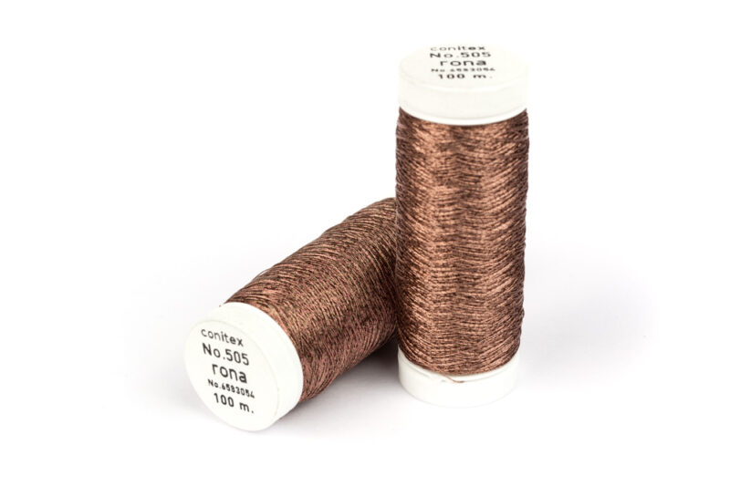 Nähgarn Dark Copper Metallic 100m