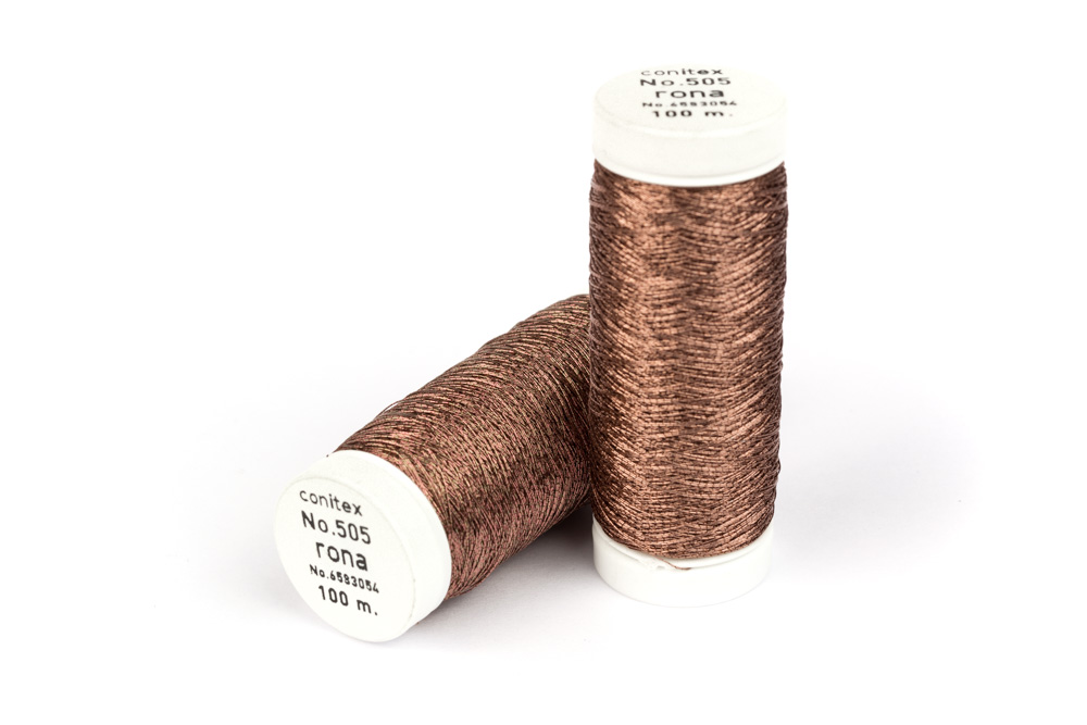 Nähgarn Dark Copper Metallic 100m