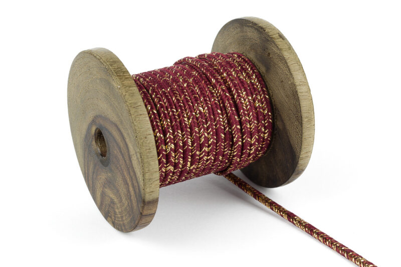 Polish Soutache Wine-Gold-Melange